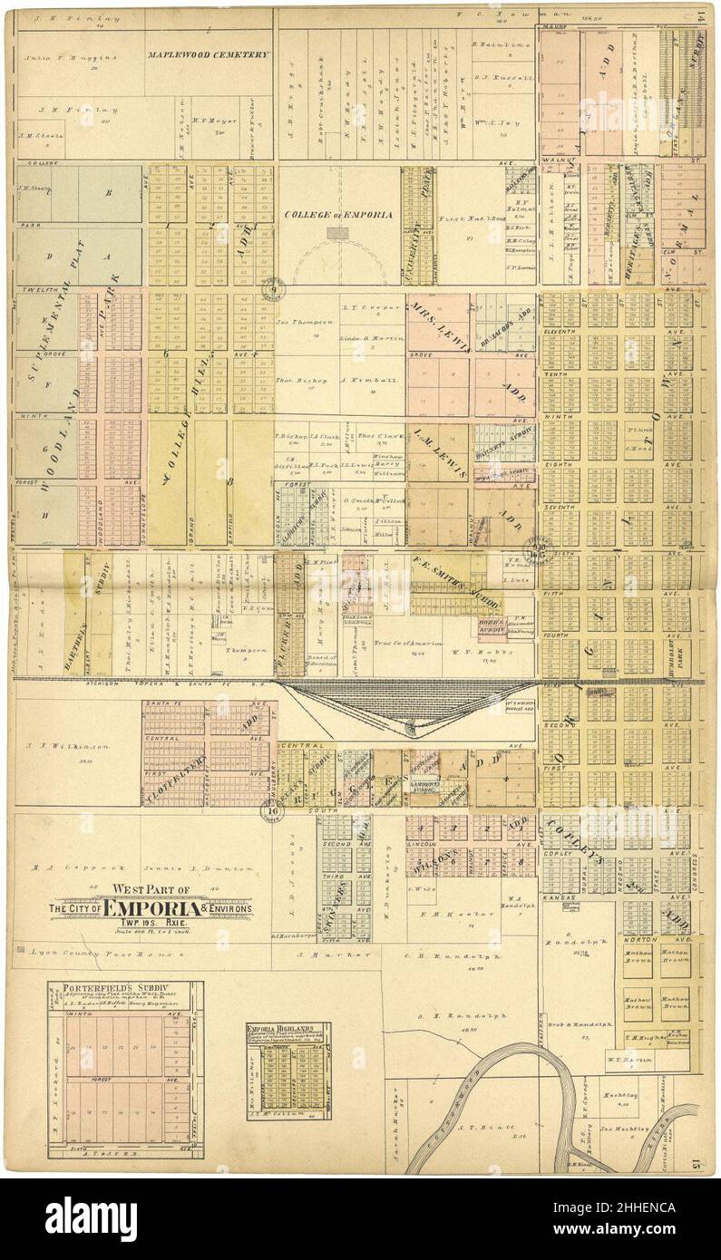 Standard atlas of Lyon County, Kansas including a plat book of the