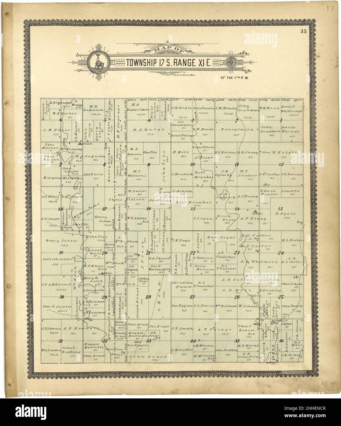 Standard atlas of Lyon County, Kansas including a plat book of the