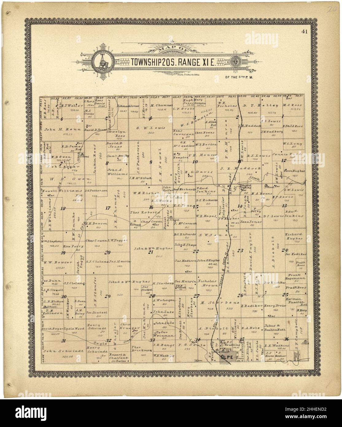 Standard atlas of Lyon County, Kansas including a plat book of the
