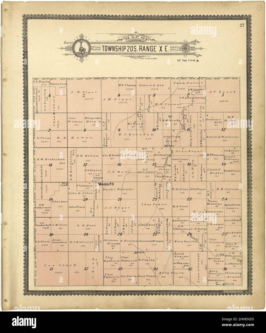 Standard atlas of Lyon County, Kansas including a plat book of the