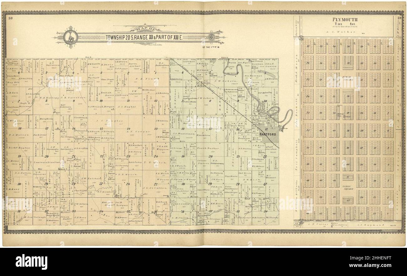 Standard atlas of Lyon County, Kansas including a plat book of the