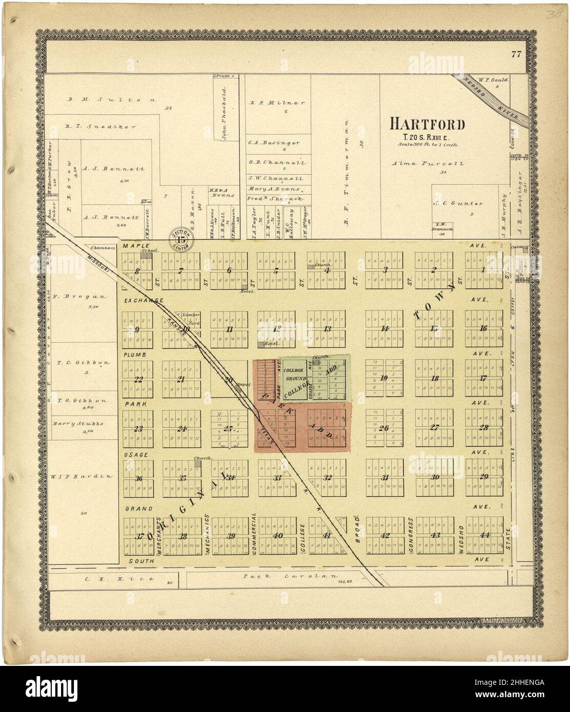 Standard atlas of Lyon County, Kansas including a plat book of the