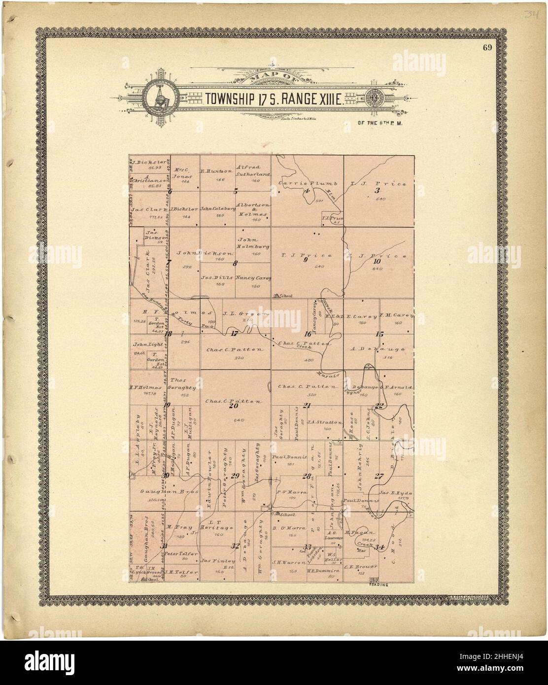 Standard atlas of Lyon County, Kansas including a plat book of the