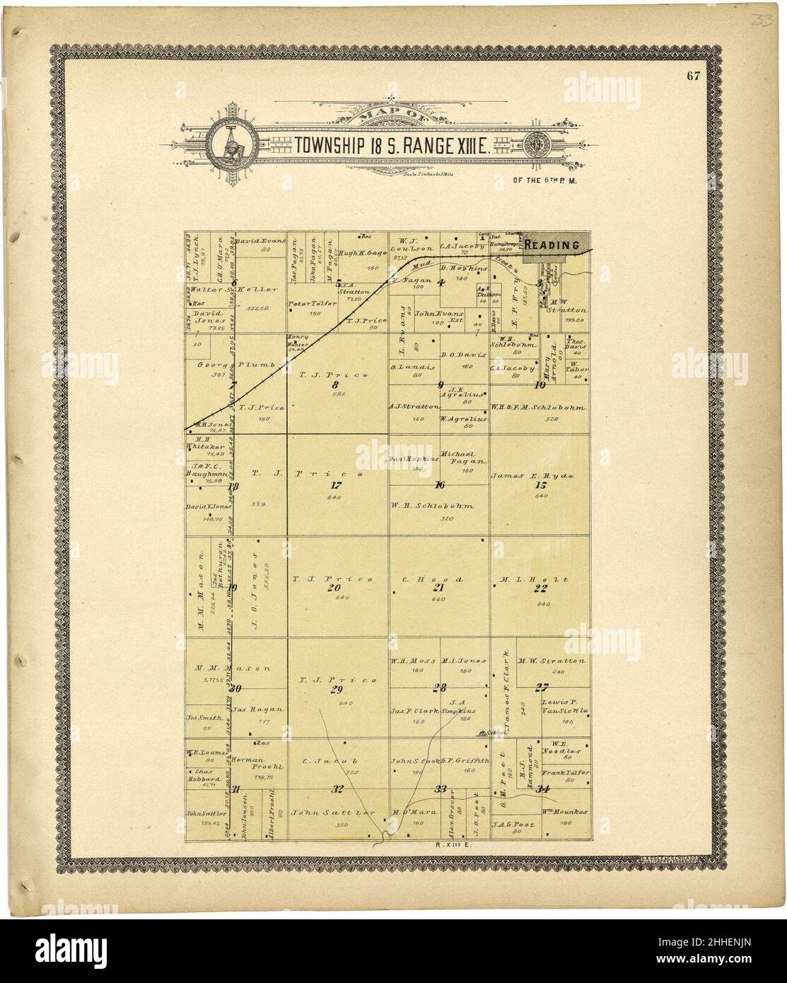 Standard atlas of Lyon County, Kansas including a plat book of the
