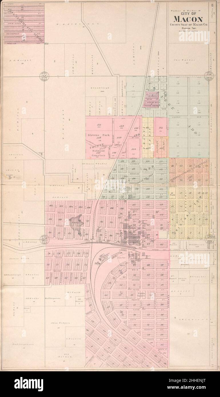 Standard Atlas Of Macon County, Missouri - Including A Plat Book Of The 