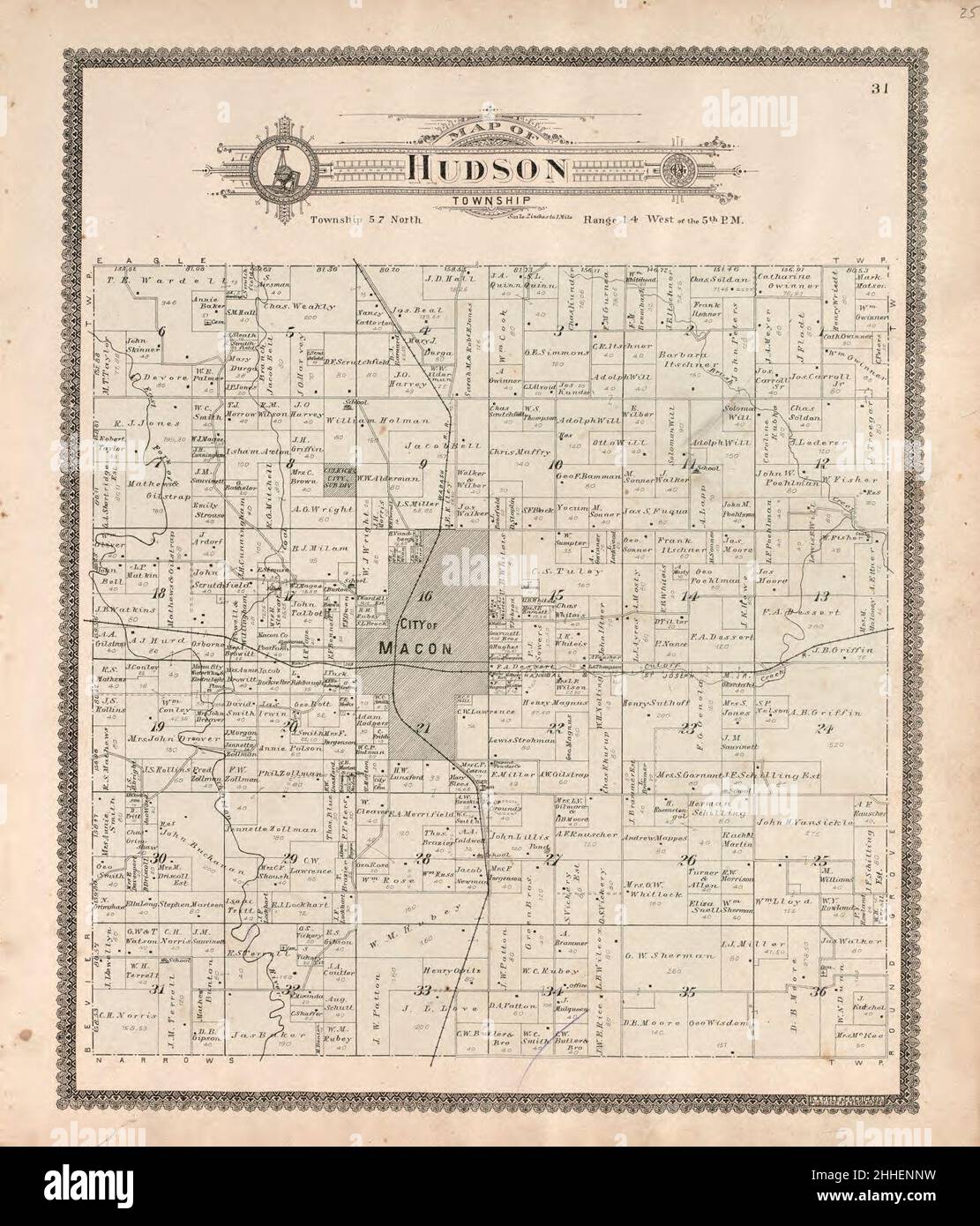 Standard atlas of Macon County, Missouri including a plat book of the
