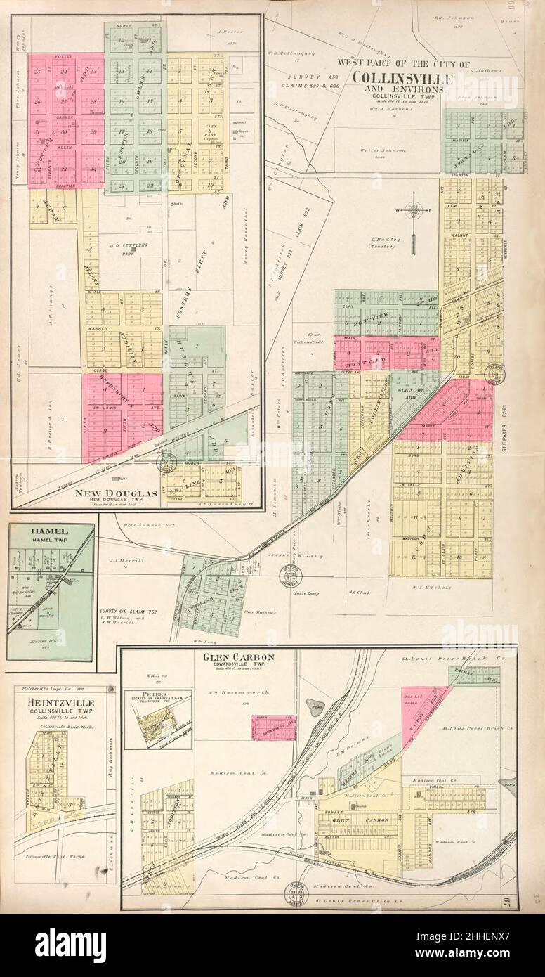 Madison County Il Plat Map Standard Atlas Of Madison County, Illinois - Including A Plat Book Of The  Villages, Cities And Townships Of The County, Map Of The State, United  States And World - Patrons Directory, Reference