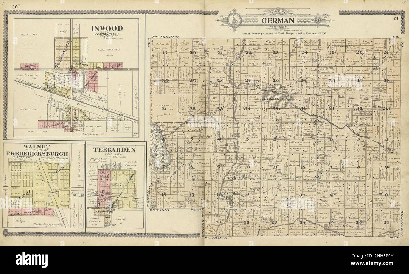 Marshall County Mn Plat Map Page 18 - Plat Map High Resolution Stock Photography And Images - Alamy