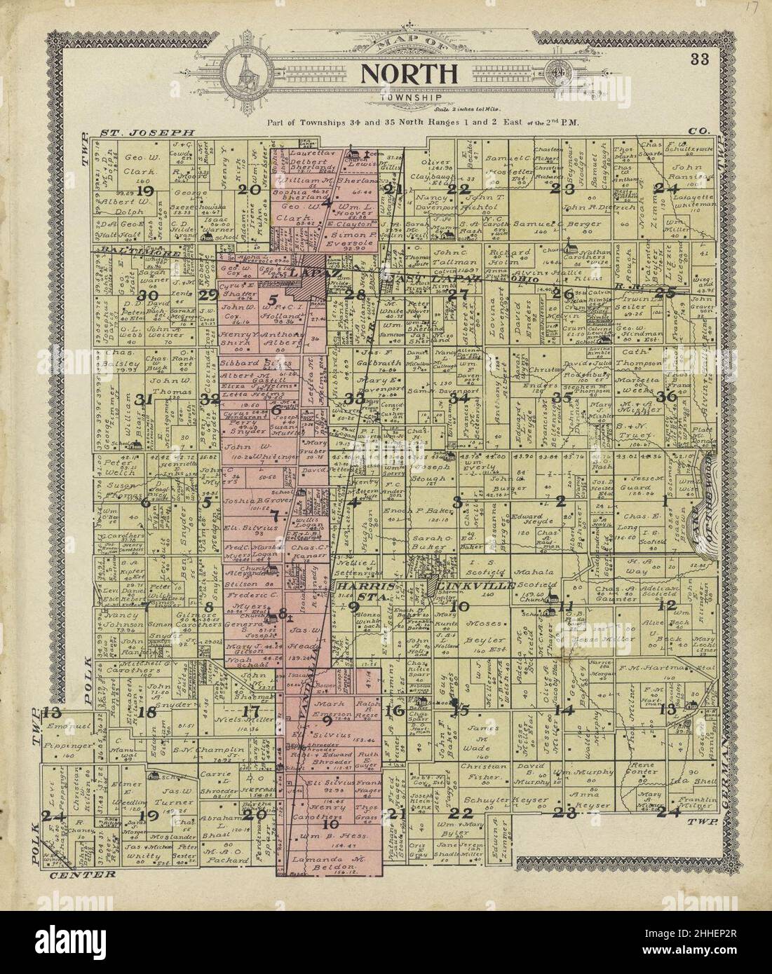 Marshall County Indiana Plat Map Standard Atlas Of Marshall County, Indiana - Including A Plat Book Of The  Villages, Cities And Townships