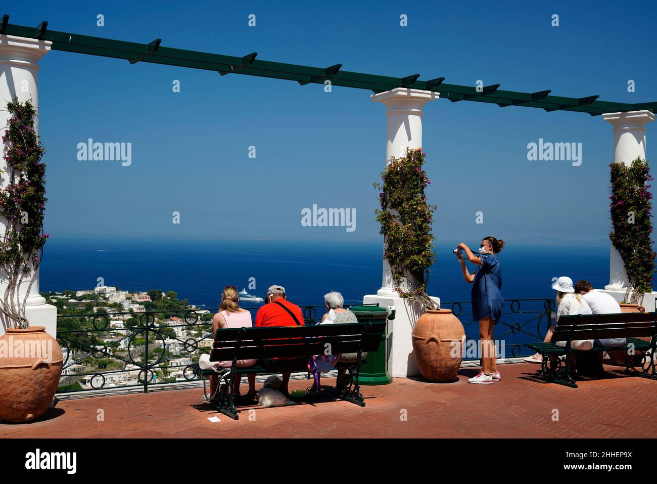 Piazza Umberto I,Capri,Capri Island,Campania,Italy,Europe Stock Photo