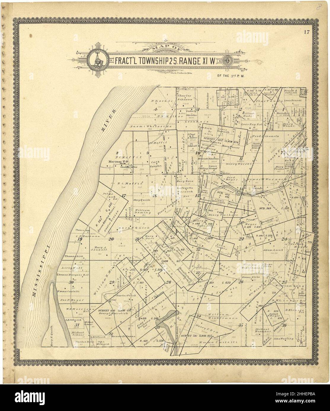 Standard atlas of Monroe County, Illinois including a plat book of