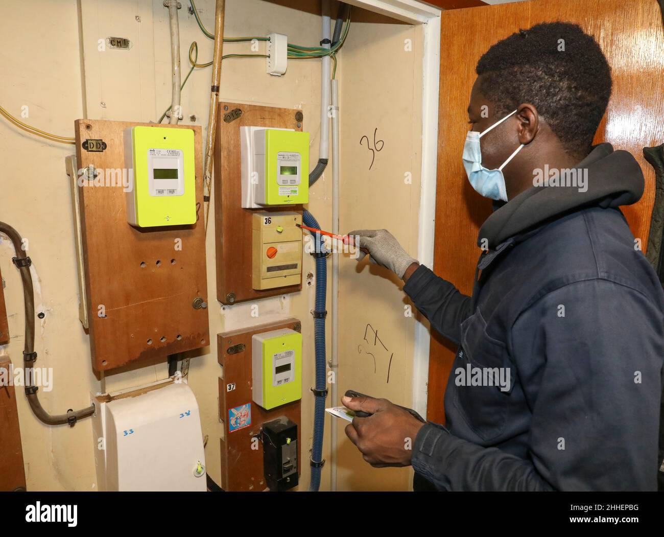 LINKY SMART ELECTRICITY METER ROLL OUT Stock Photo Alamy