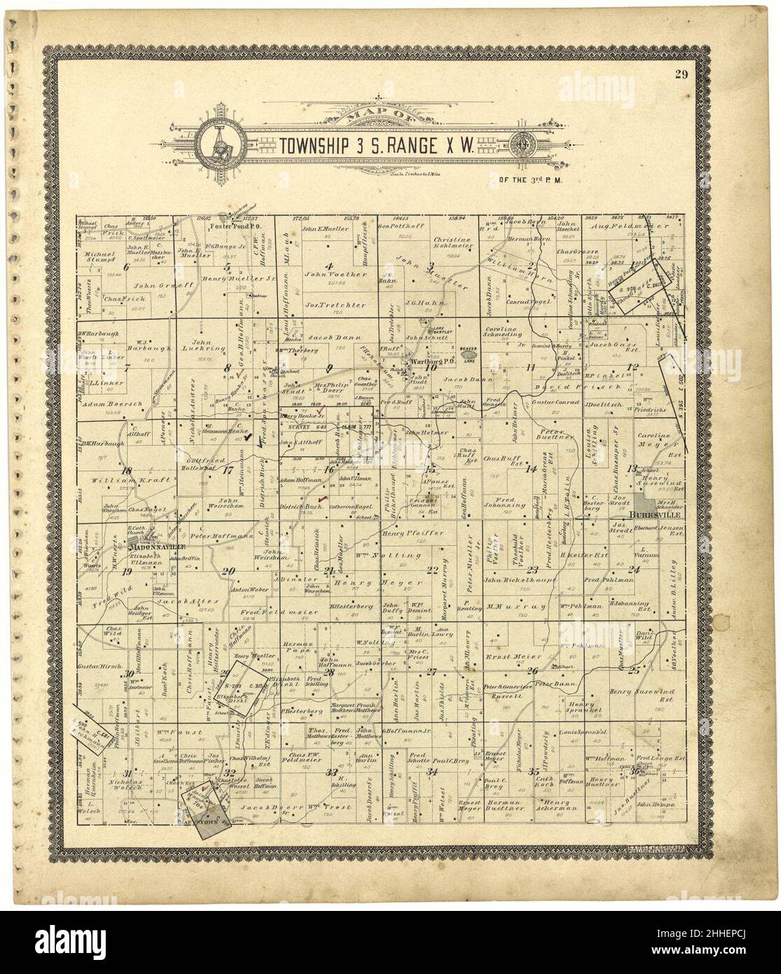 Standard atlas of Monroe County, Illinois including a plat book of