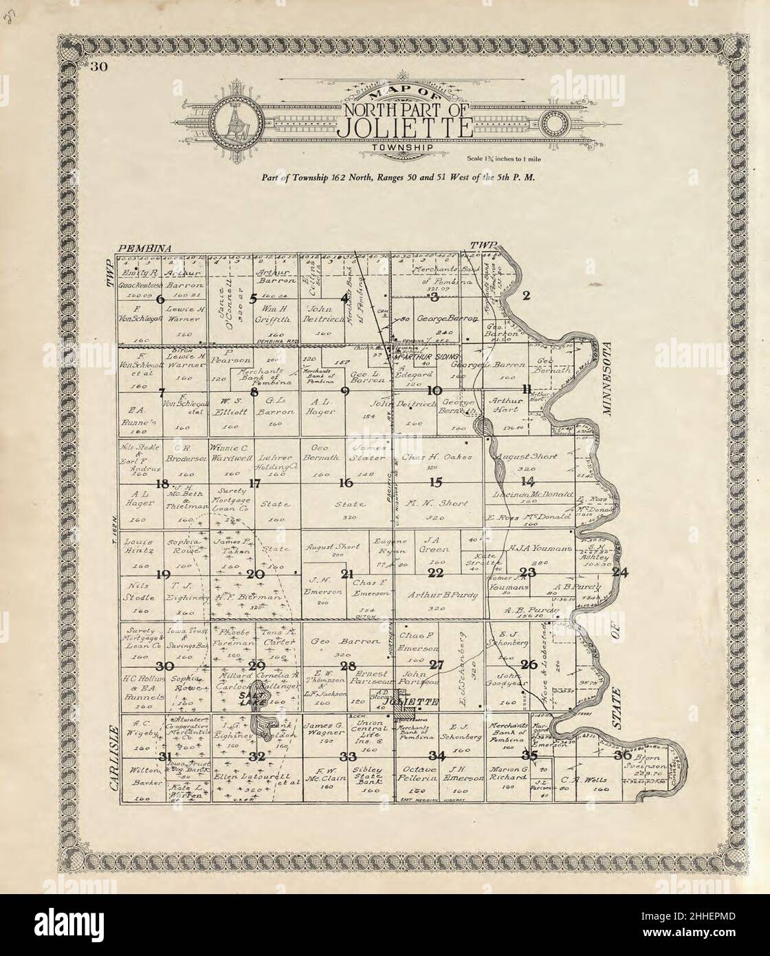 Standard atlas of Pembina County, North Dakota including a plat book