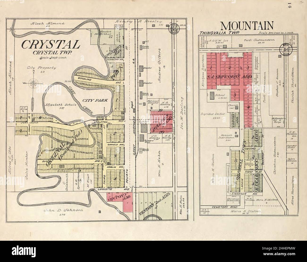 Standard atlas of Pembina County, North Dakota including a plat book