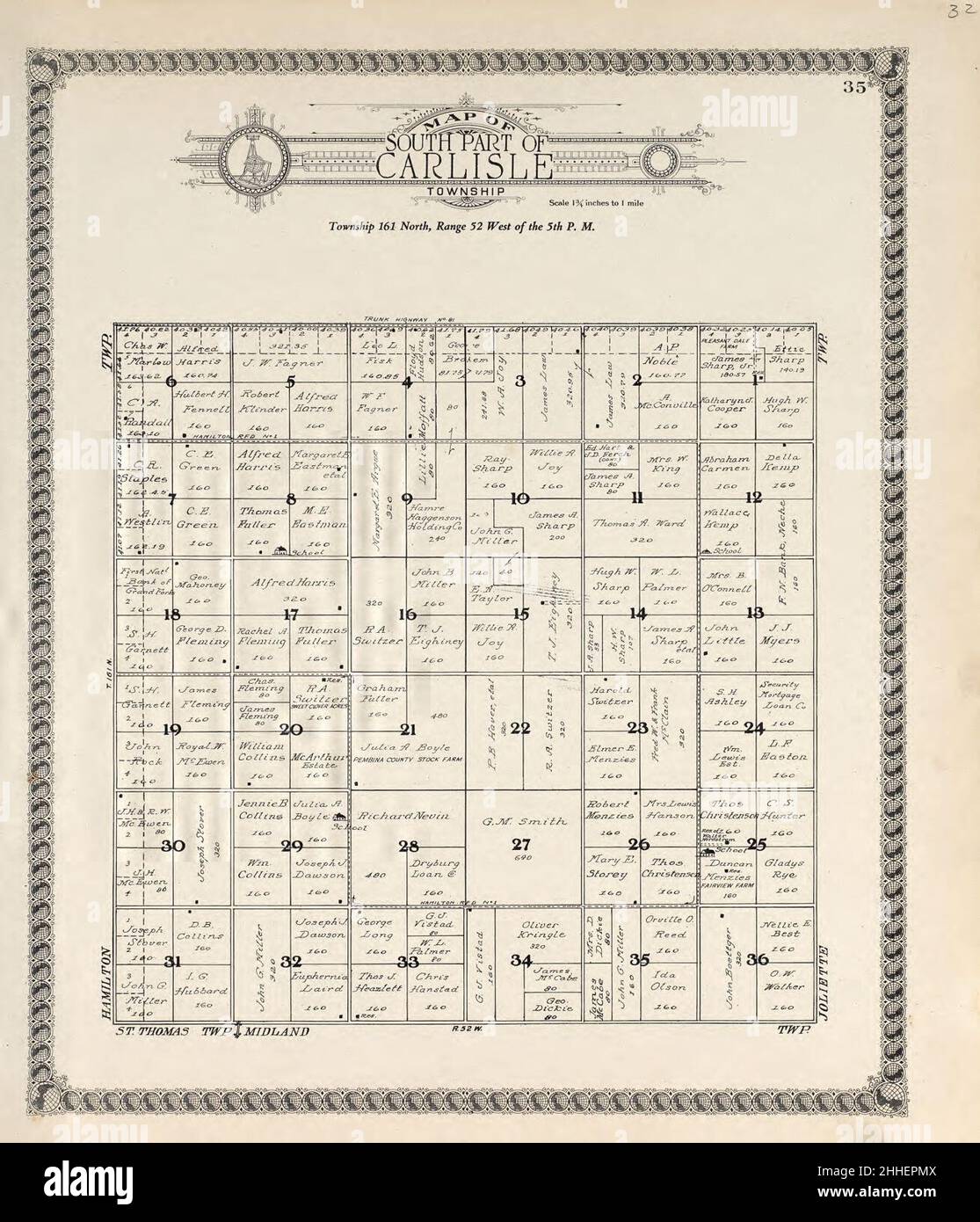 Standard atlas of Pembina County, North Dakota including a plat book