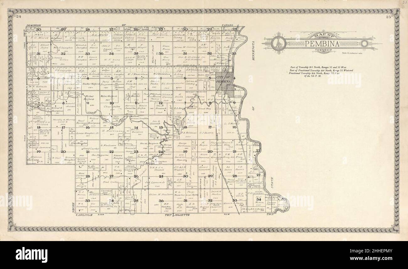 Standard atlas of Pembina County, North Dakota including a plat book