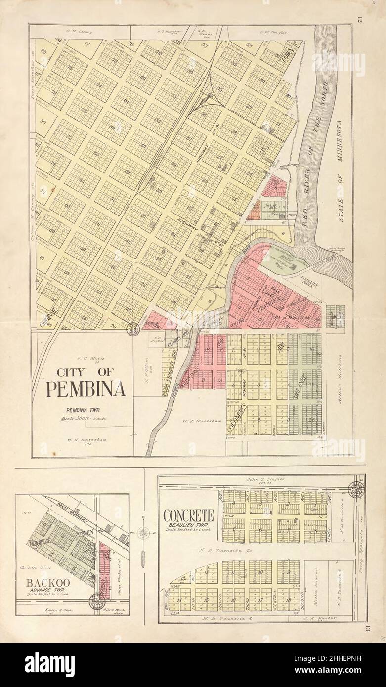 Standard atlas of Pembina County, North Dakota including a plat book