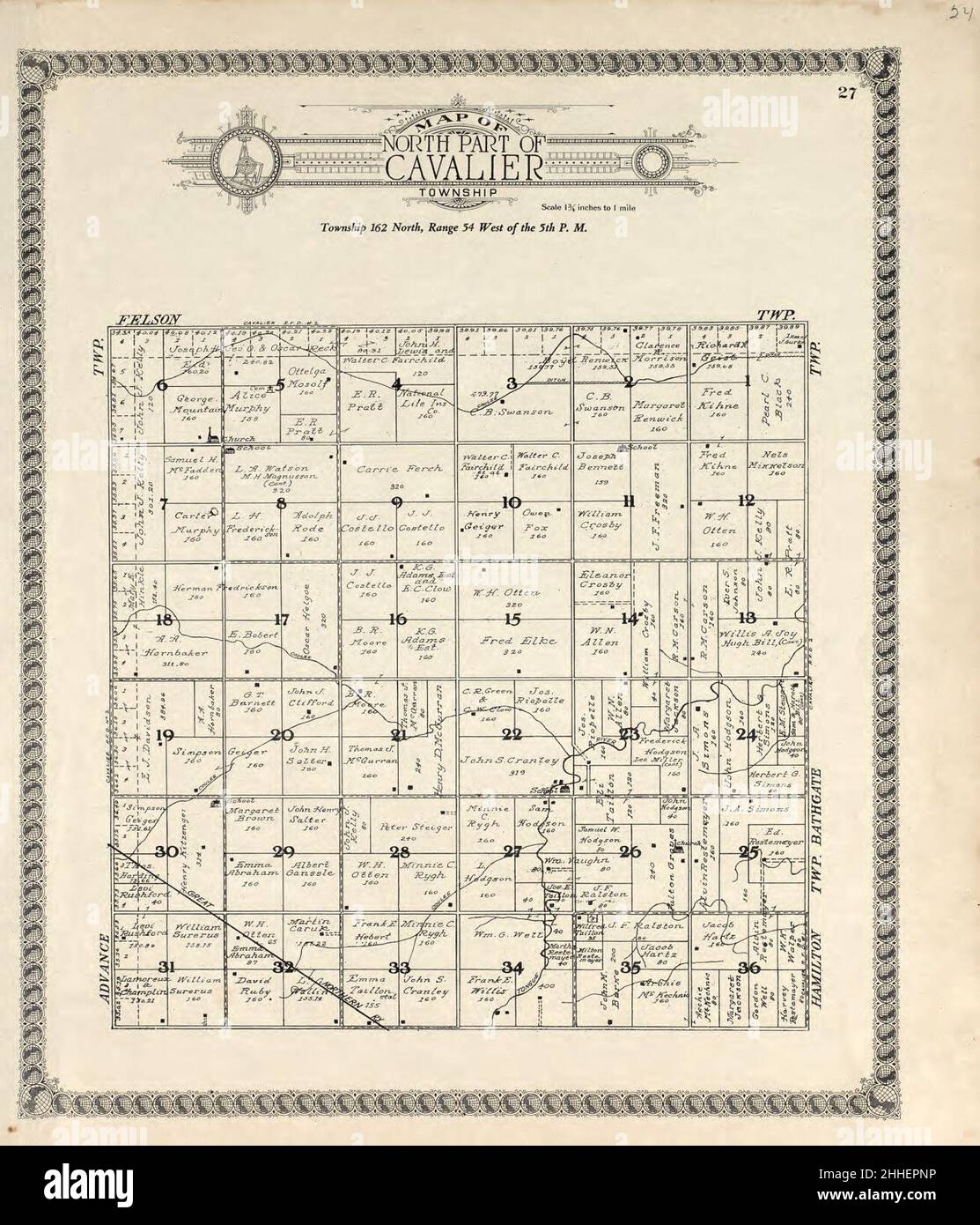 Standard atlas of Pembina County, North Dakota including a plat book