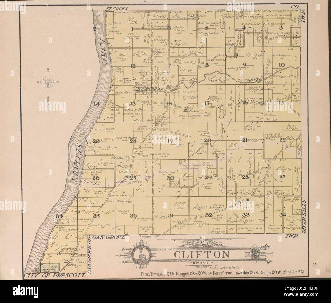 Standard atlas of Pierce County, Wisconsin including a plat book of the villages, cities and