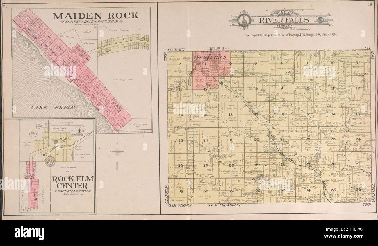 Standard atlas of Pierce County, Wisconsin including a plat book of