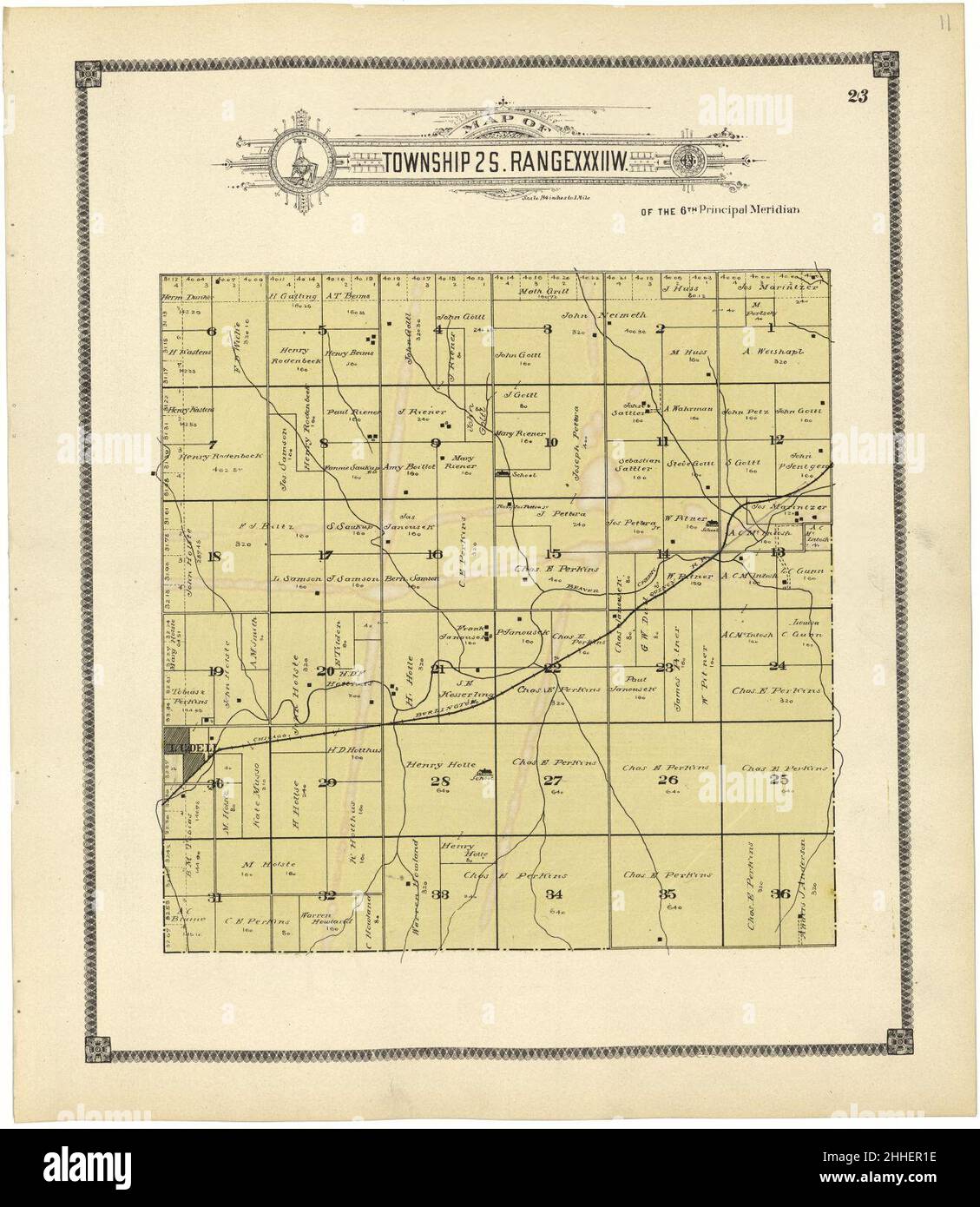 Standard atlas of Rawlins County, Kansas including a plat book of the