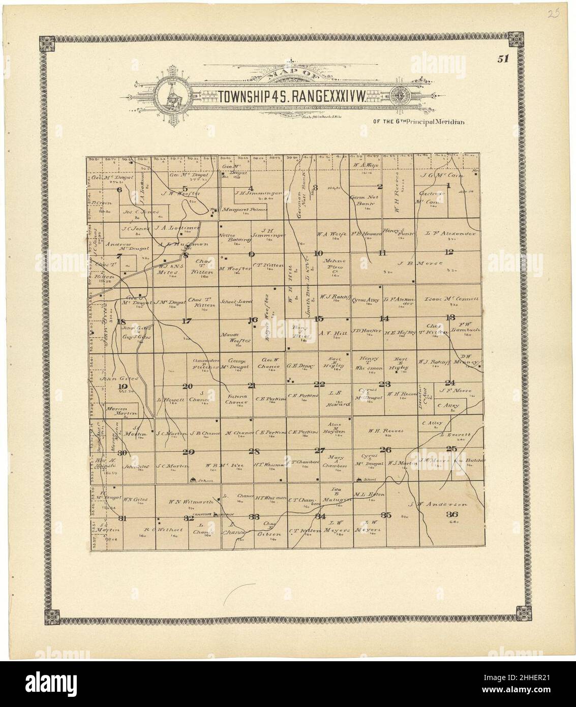 Standard atlas of Rawlins County, Kansas including a plat book of the