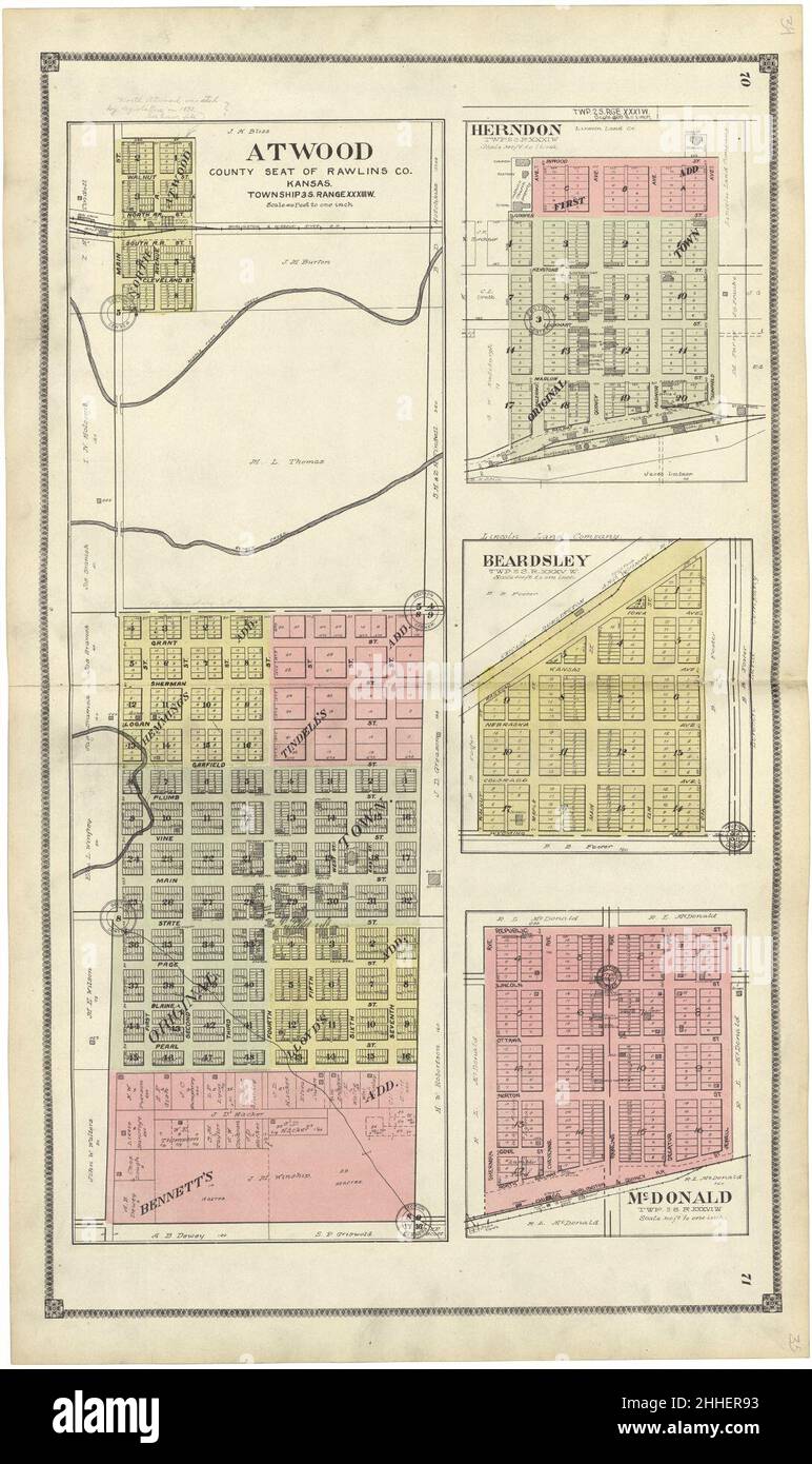 Standard atlas of Rawlins County, Kansas - including a plat book of the ...