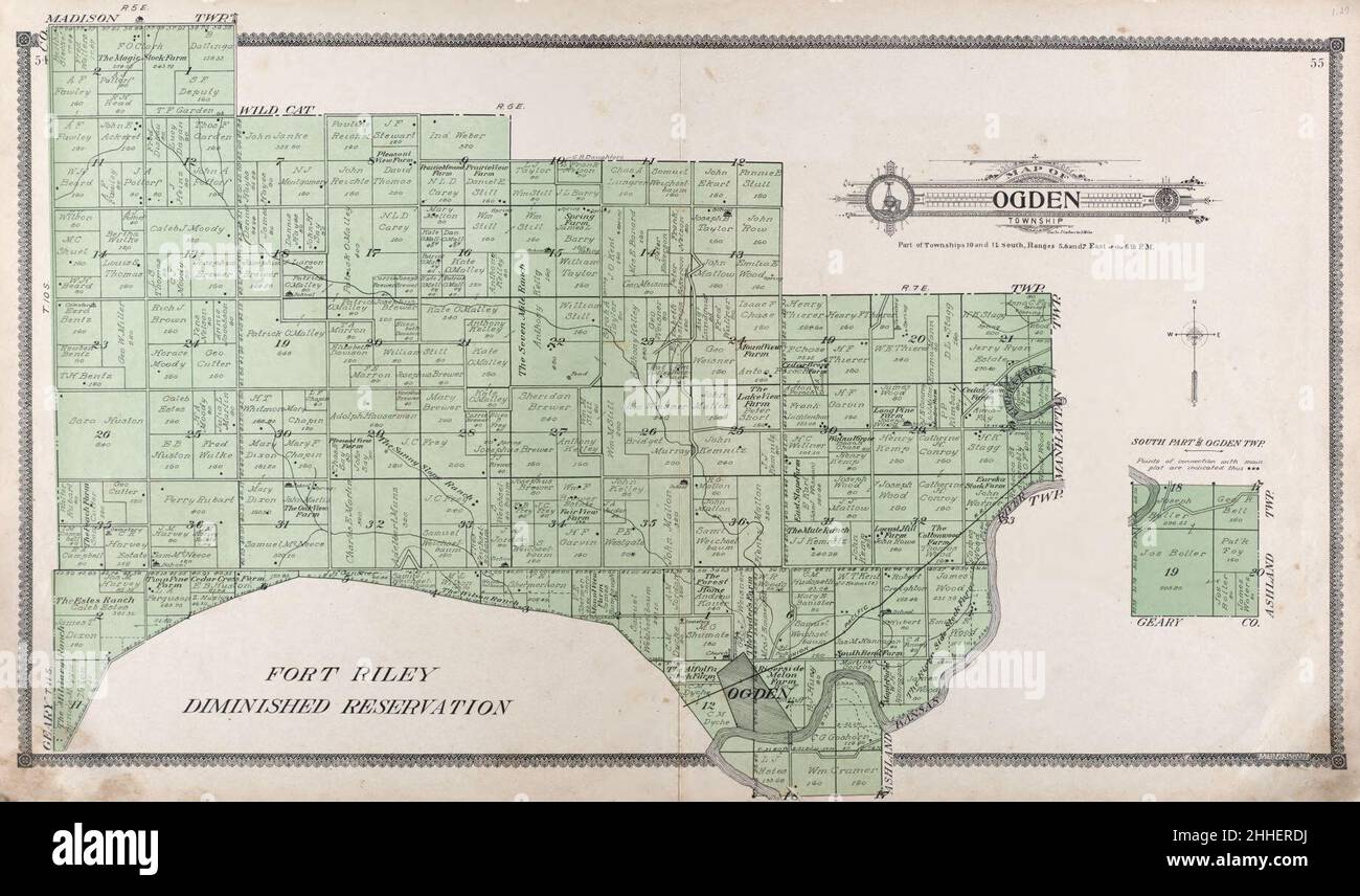 Standard atlas of Riley County, Kansas including a plat book of the