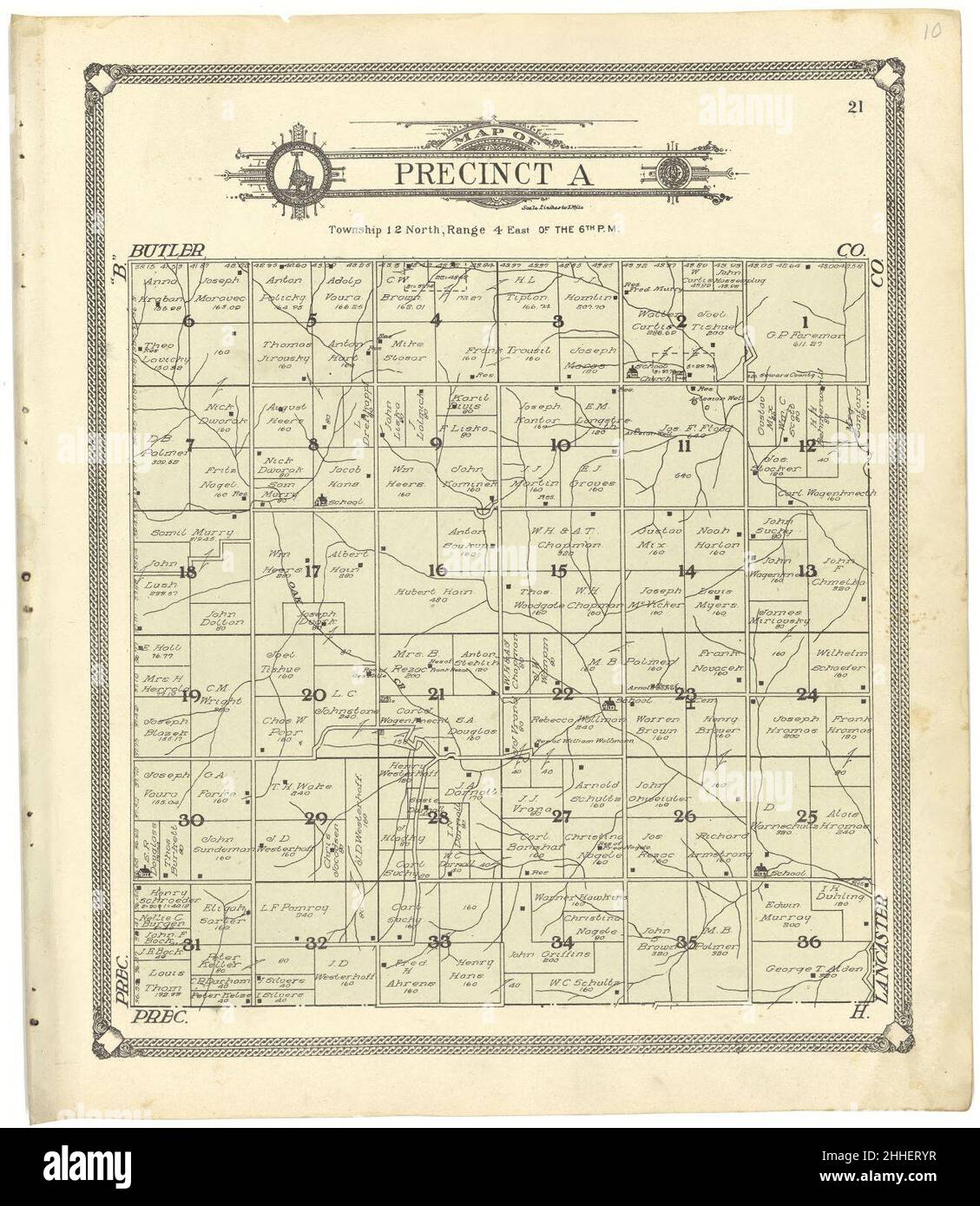 Standard atlas of Seward County, Nebraska including a plat book of the villages, cities and