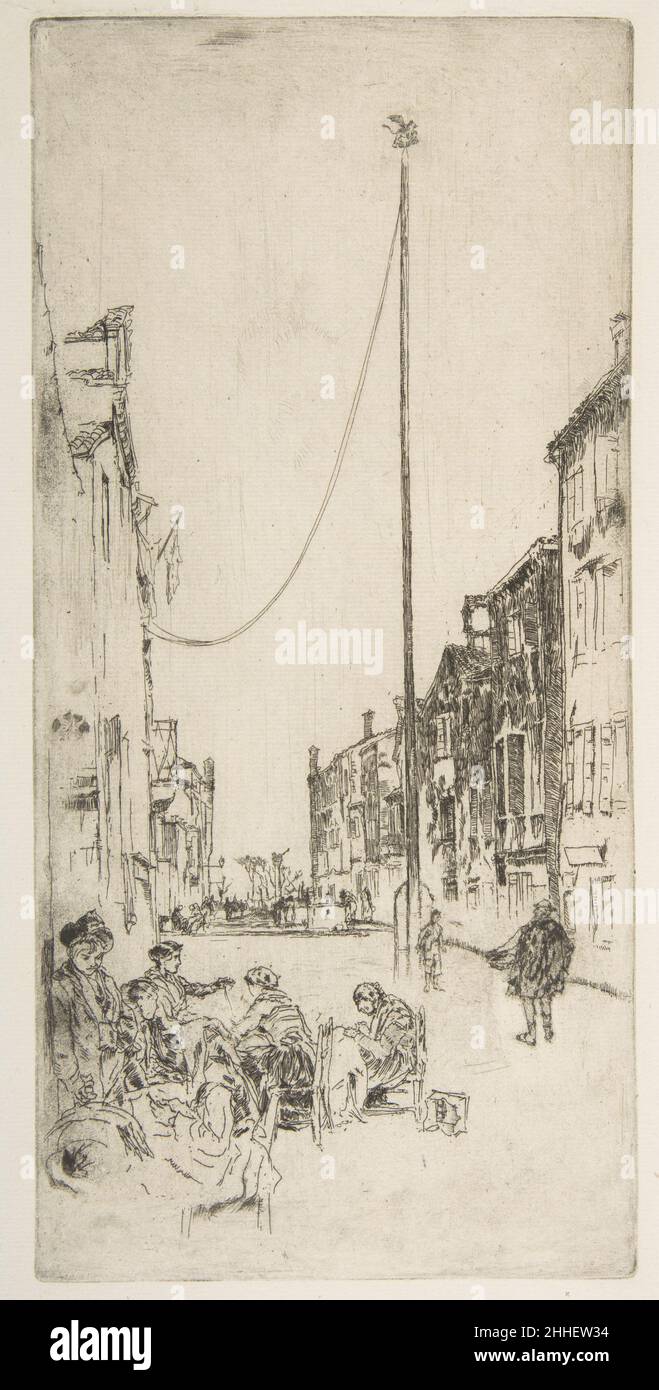 The Mast (The Venetian Mast) 1879–80 James McNeill Whistler American. The Mast (The Venetian Mast)  372575 Stock Photo