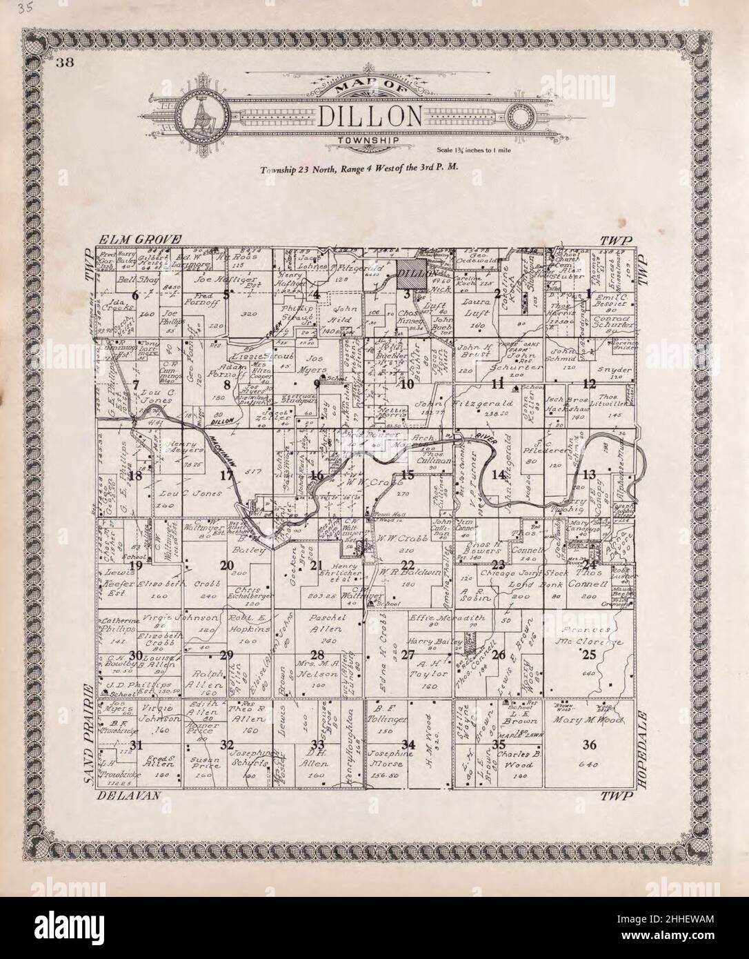 Standard atlas of Tazewell County, Illinois including a plat book of