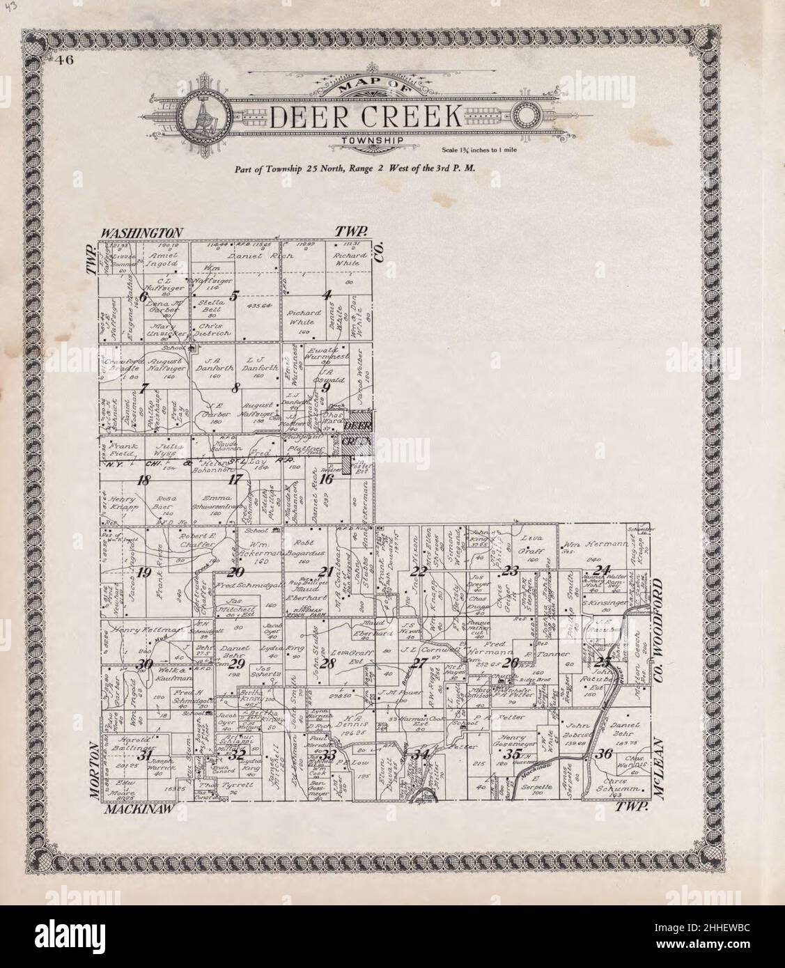 Standard atlas of Tazewell County, Illinois including a plat book of the villages, cities and