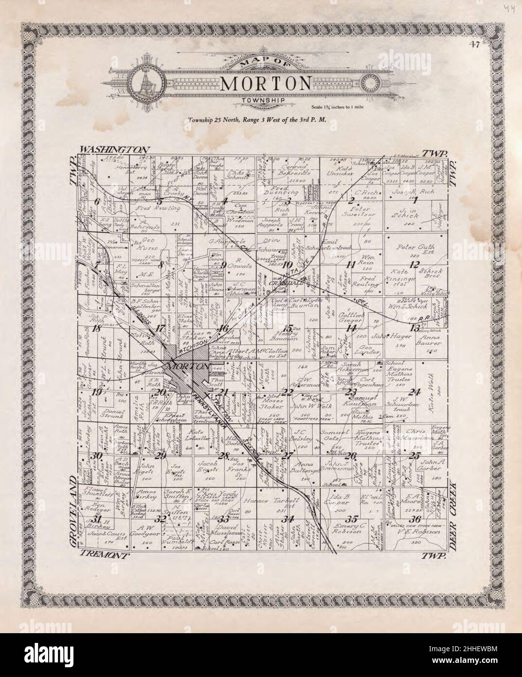 Standard atlas of Tazewell County, Illinois including a plat book of the villages, cities and