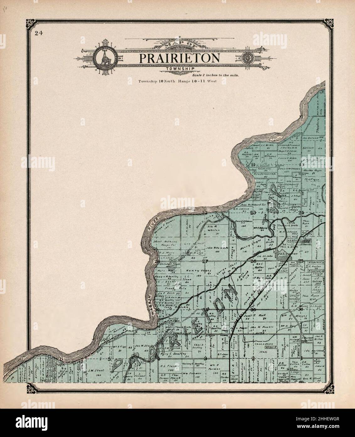 Standard atlas of Vigo County, Indiana including a plat book of the