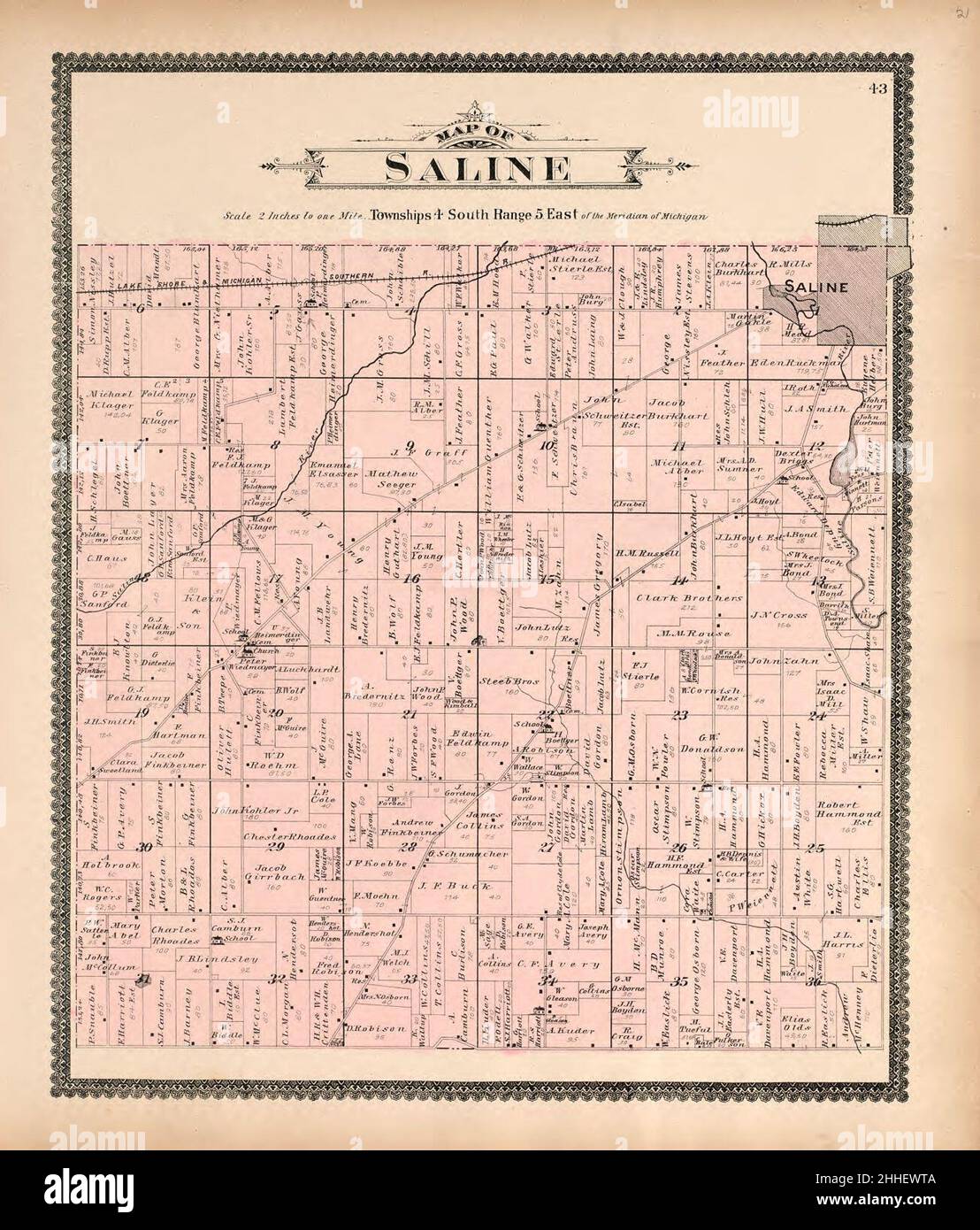 Standard atlas of Washtenaw County, Michigan - including a plat book of 