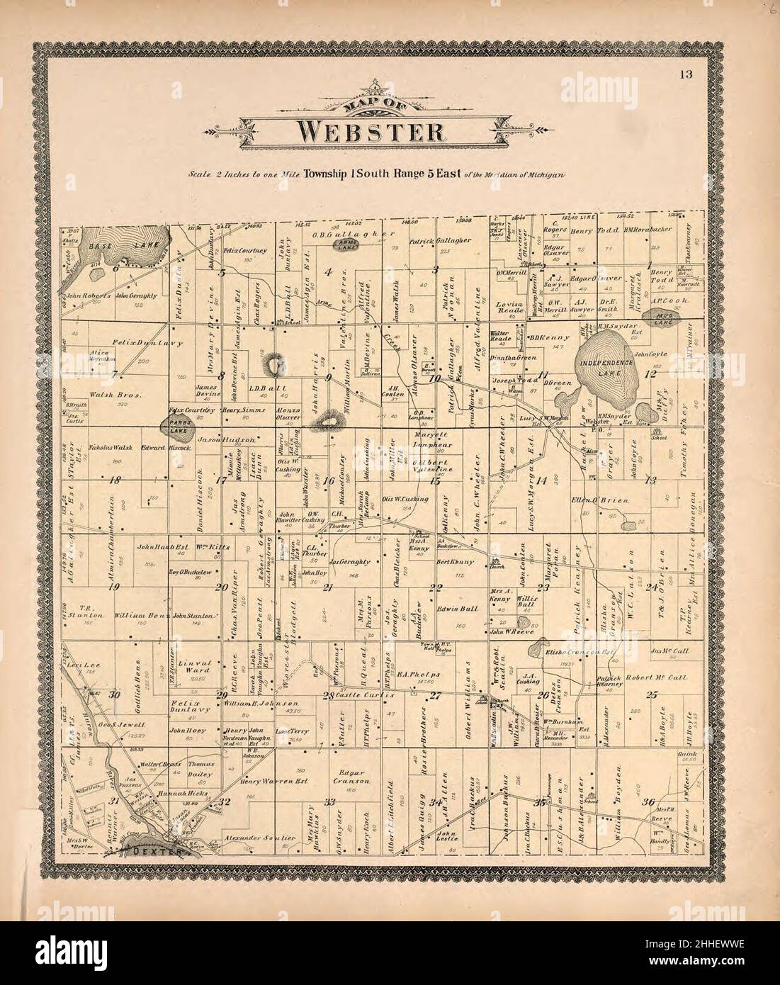 Standard atlas of Washtenaw County, Michigan - including a plat book of 