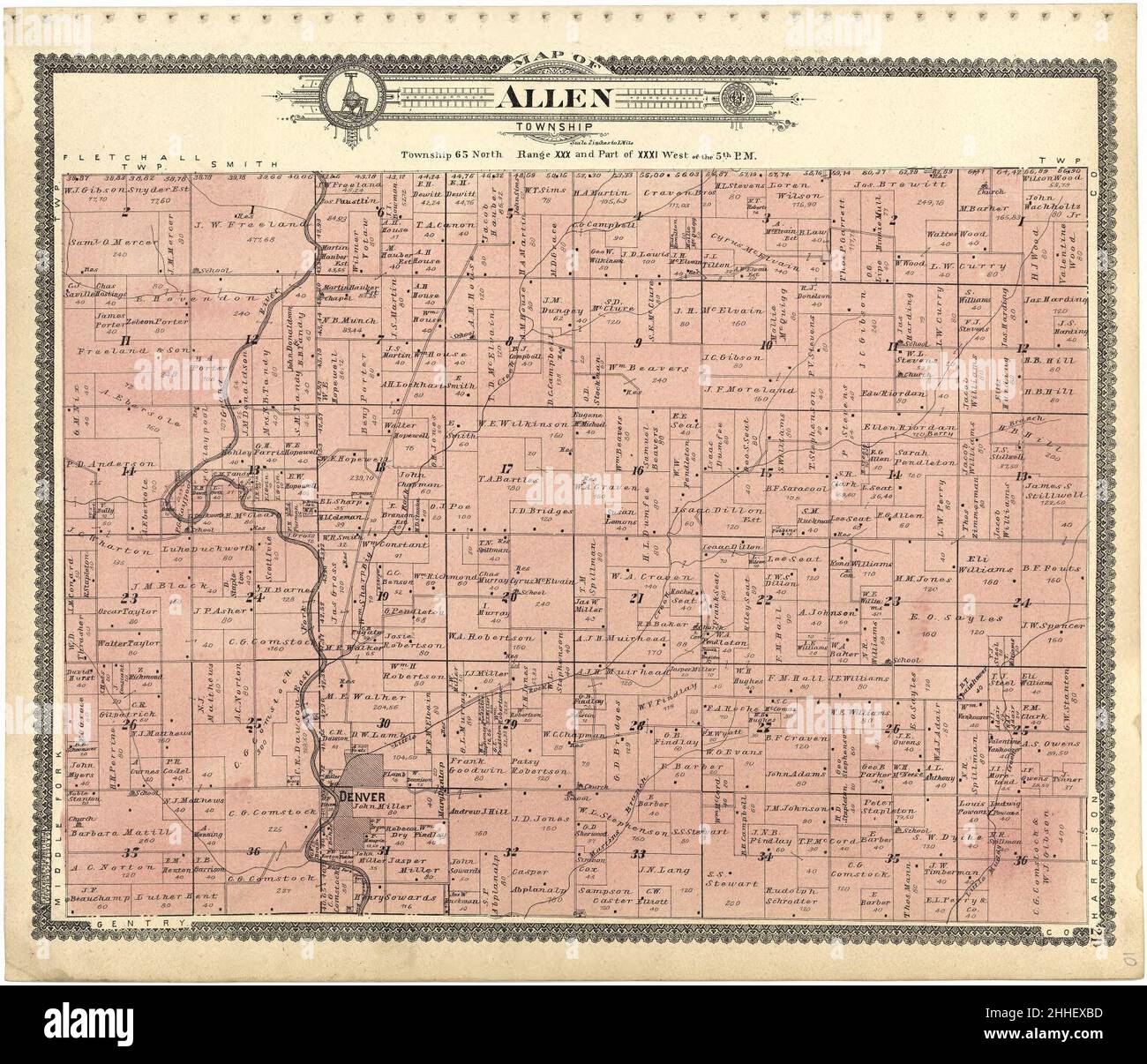 Standard atlas of Worth County, Missouri including a plat book of the