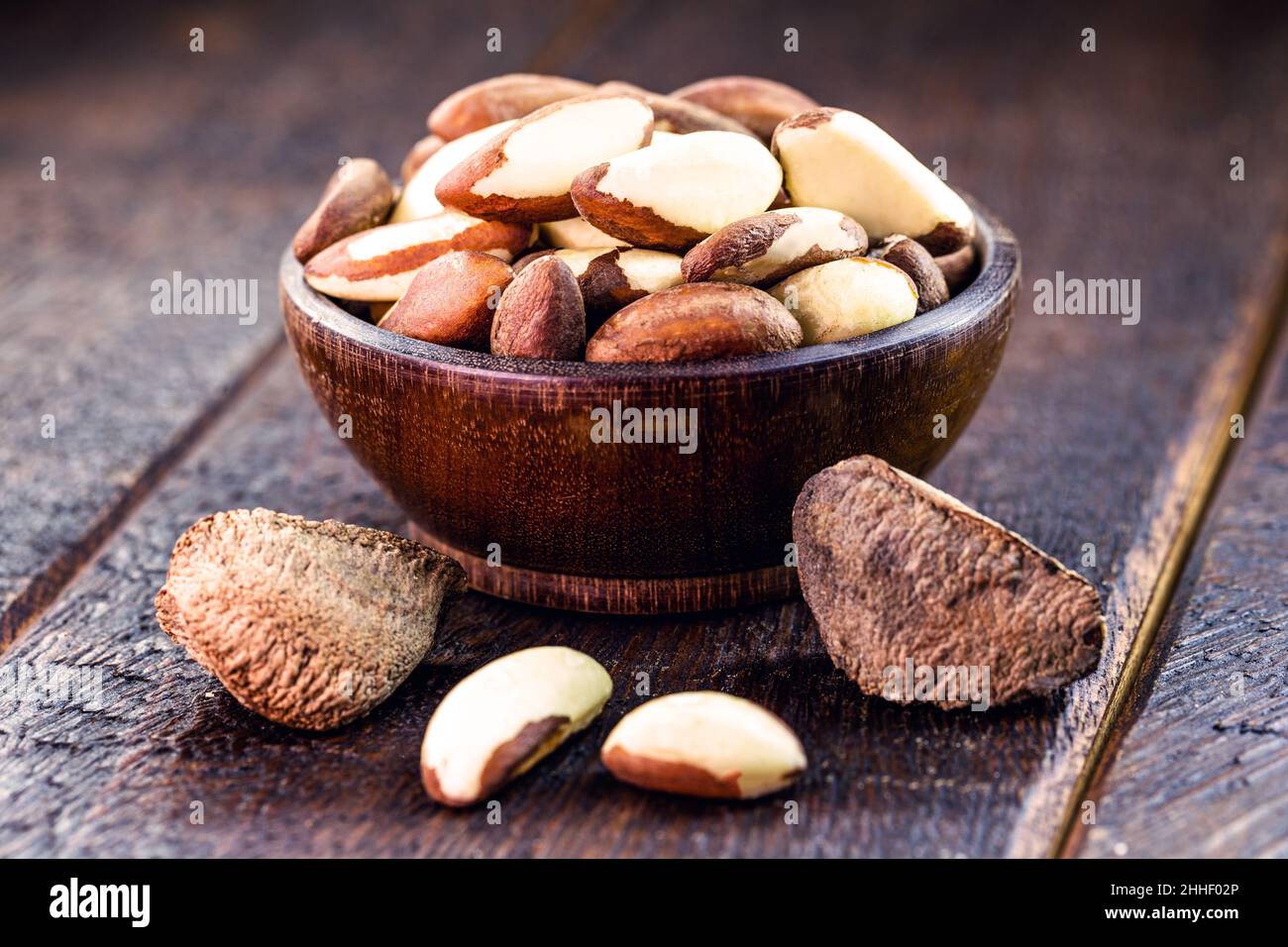 Brazil nuts, export product from the Amazon. Brazil nuts are called