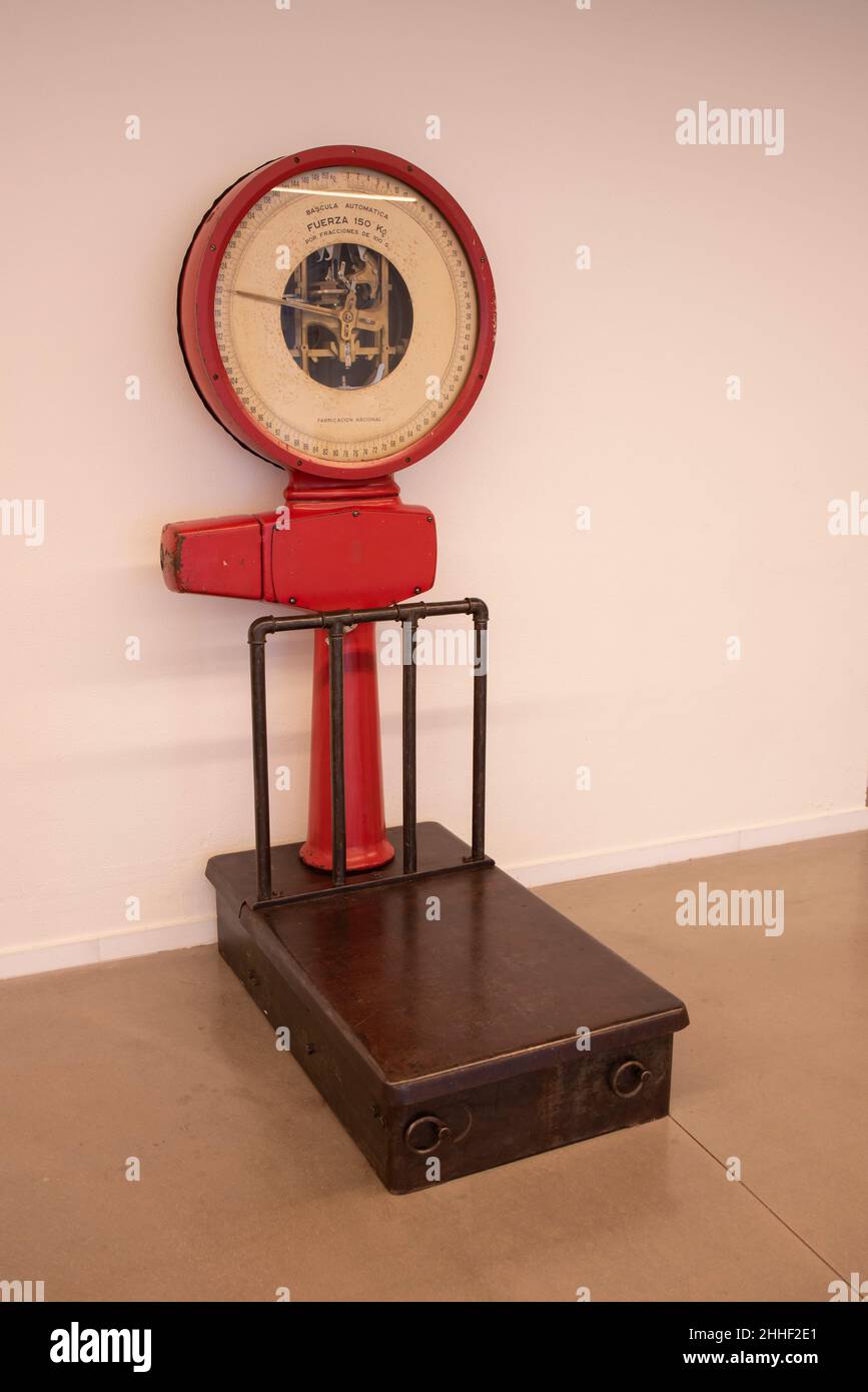 old industrial scale where tobacco was weighed Stock Photo Alamy