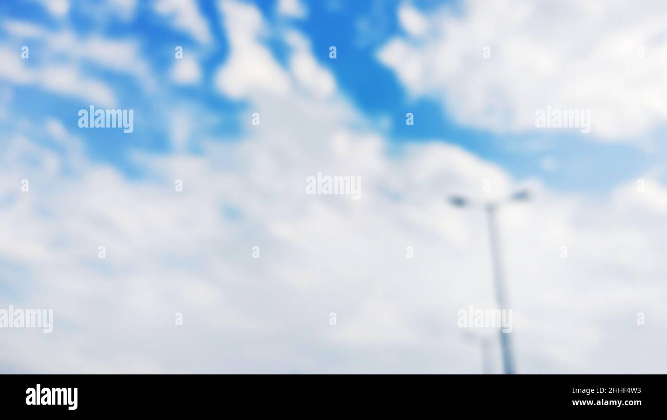 A soft blurred sky colored abstract background Stock Photo