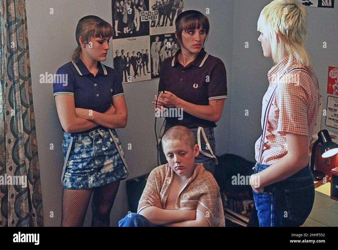 THIS IS ENGLAND  2006 Optimum Releasing film with from left: Danielle Watson,Thomas Turgoose, Vicky McClure, Chanel Cresswell Stock Photo