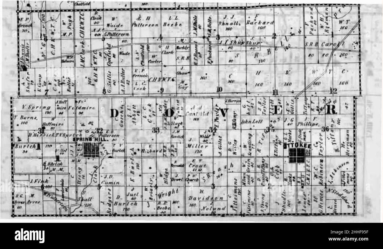 The northern half of Dover Township in Fulton County Ohio, formerly