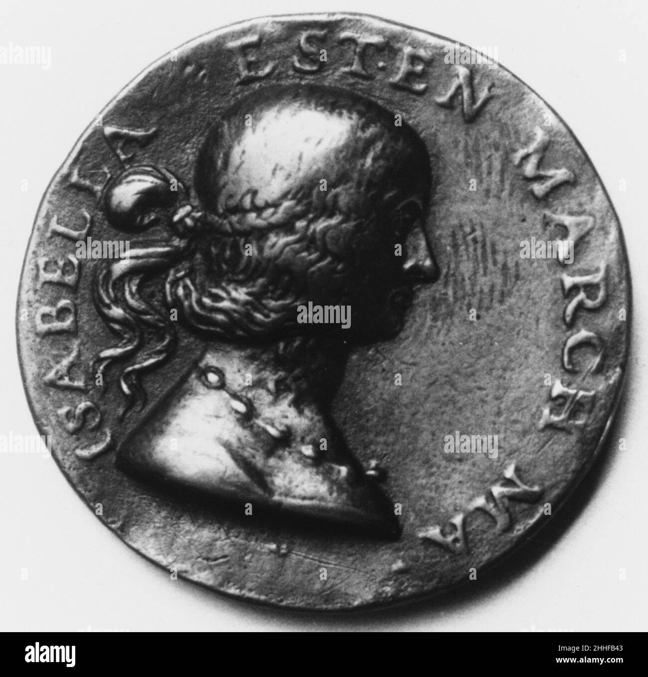 Isabella d'Este (1474–1539) 1498 Medalist: Gian Cristoforo Romano Italian. Isabella d'Este (1474–1539)  195048 Stock Photo