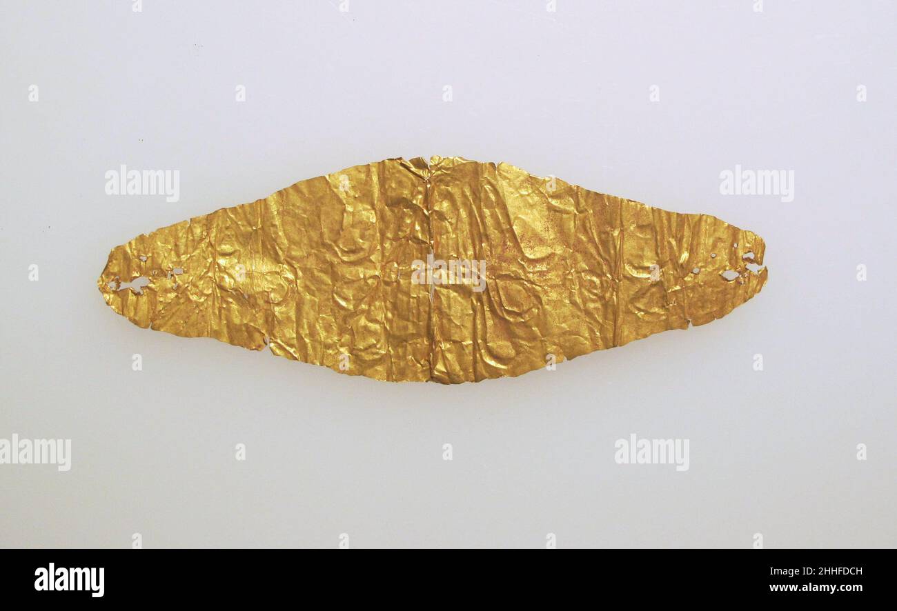 Frontlets Picture Frontlet of gold leaf. Frontlet of gold leaf 242988 Stock Photo - Alamy