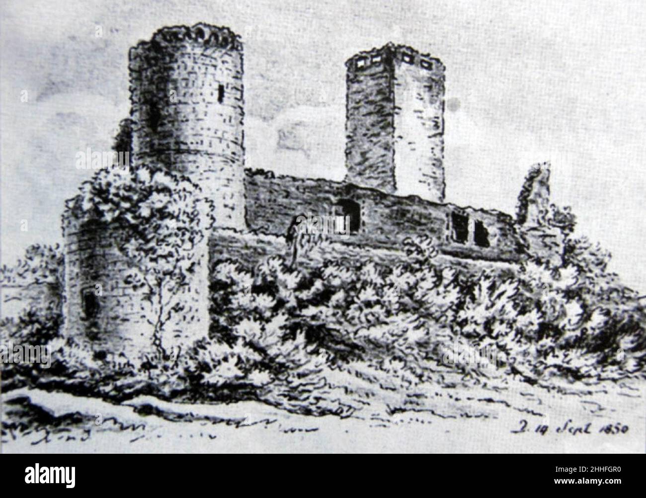 Starkenburg 1850. Stock Photo