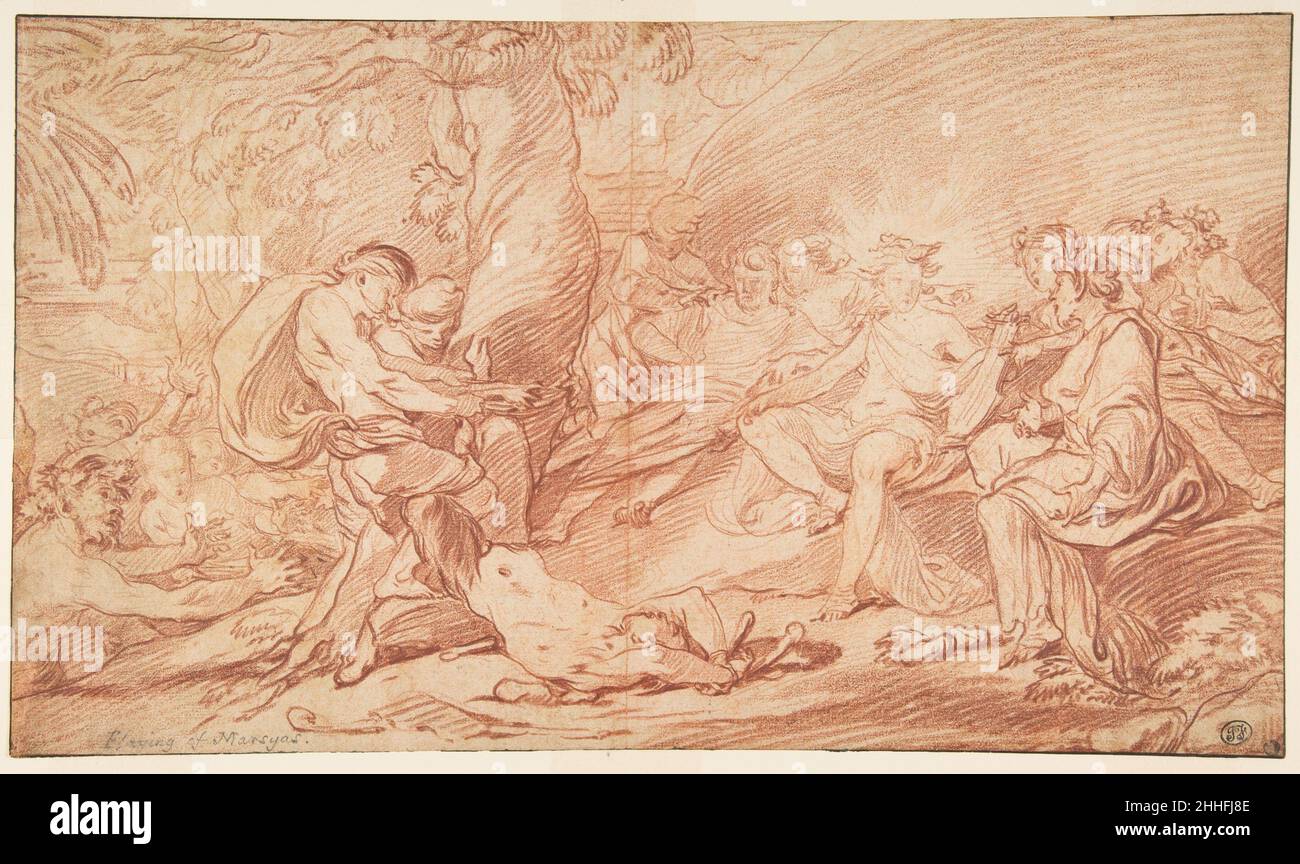 The Flaying of Marsyas early 18th century François van Loo French. The Flaying of Marsyas  368848 Stock Photo