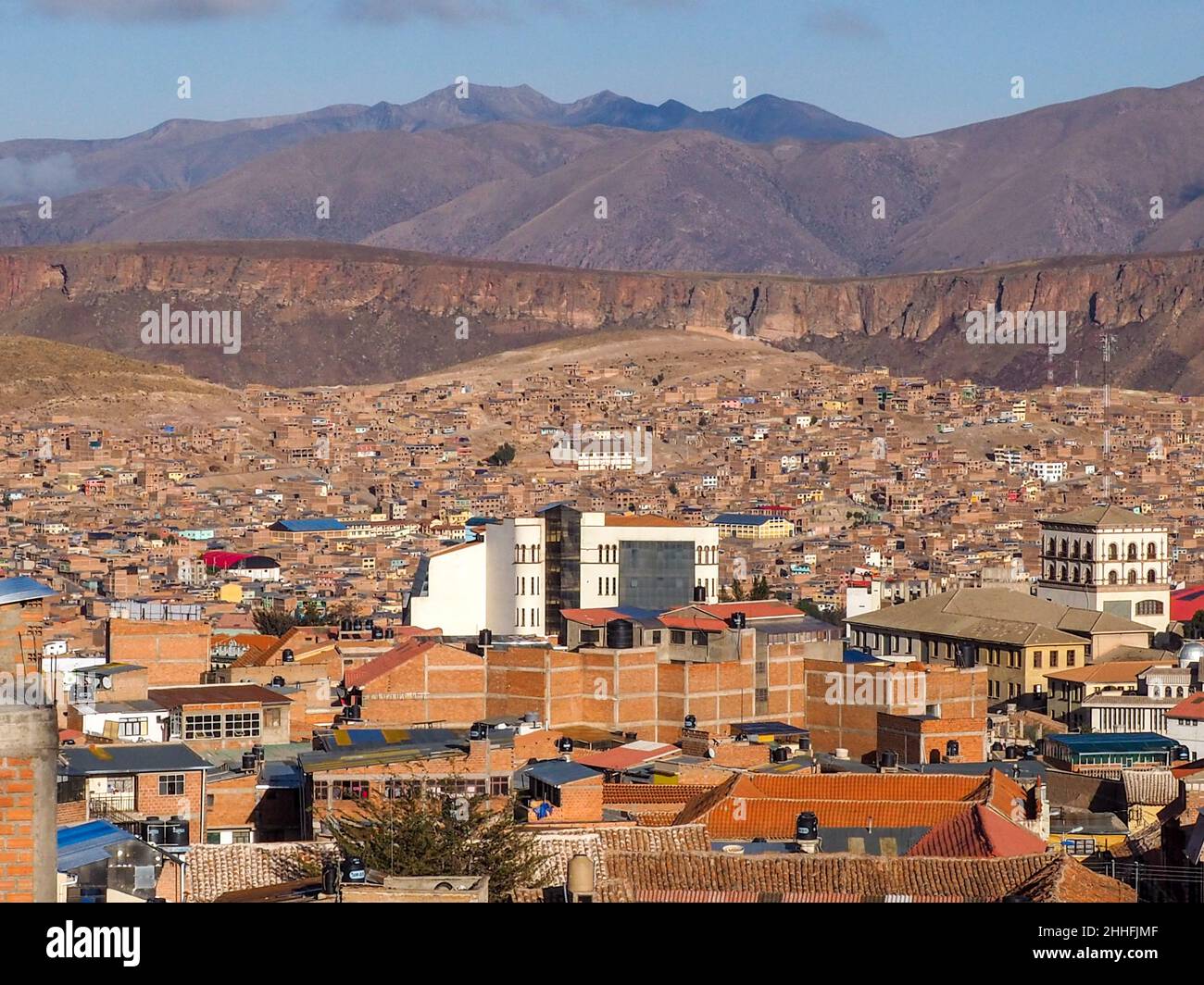 Potosí – city of silver mines in central Bolivia. Stock Photo