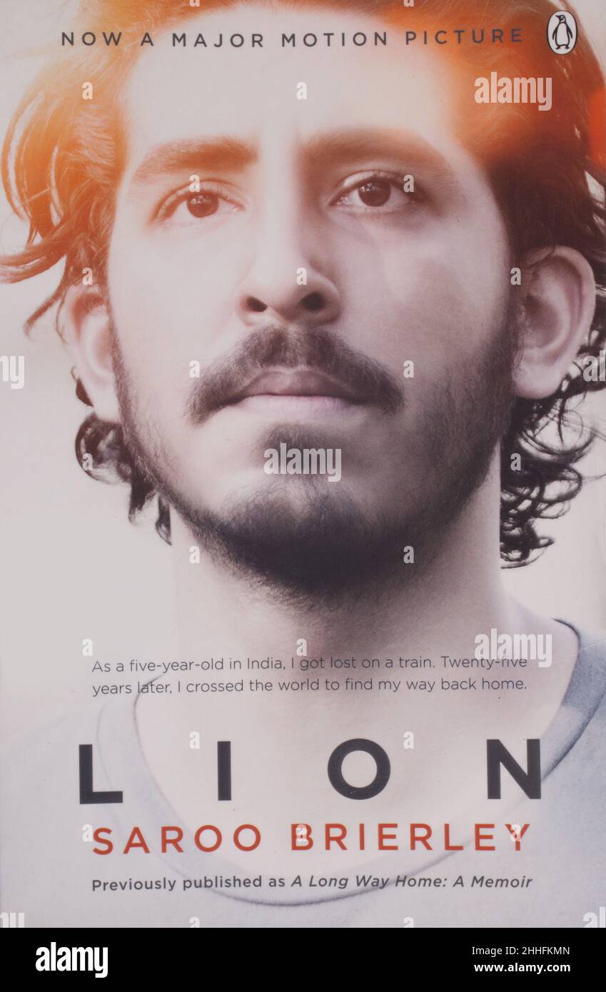 The book, Lion, a long way home by Saroo Brierley Stock Photo