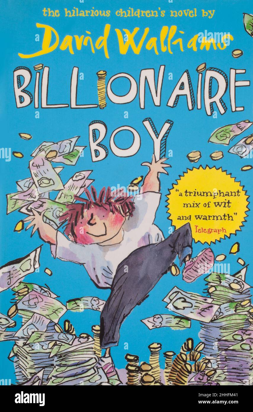 The book, Billionaire Boy by David Walliams Stock Photo